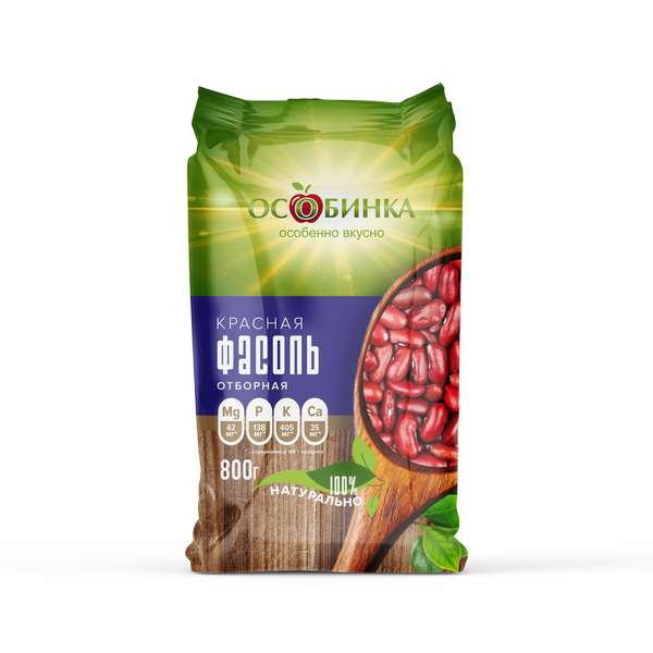 Упаковка Фасоль - аренда торгового знака Особинка